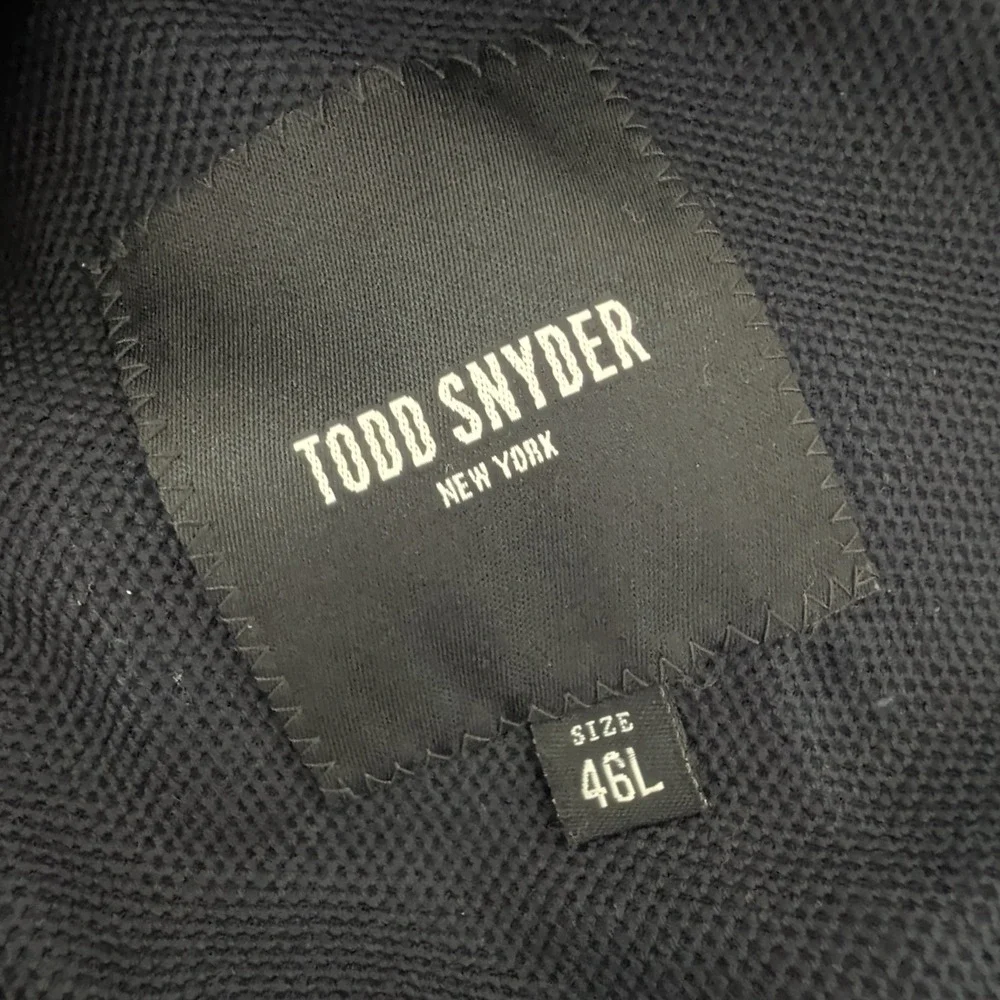 Todd Snyder Navy Blue Cotton Unstructured Sport Coat Blazer 46L Made in Italy
